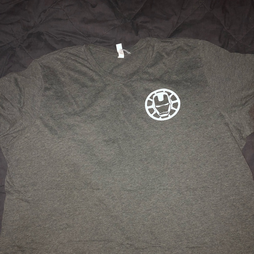 Men’s XXL Ironman, Stark industries tee shirt